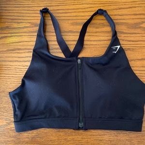 Gymshark zip up sports bra